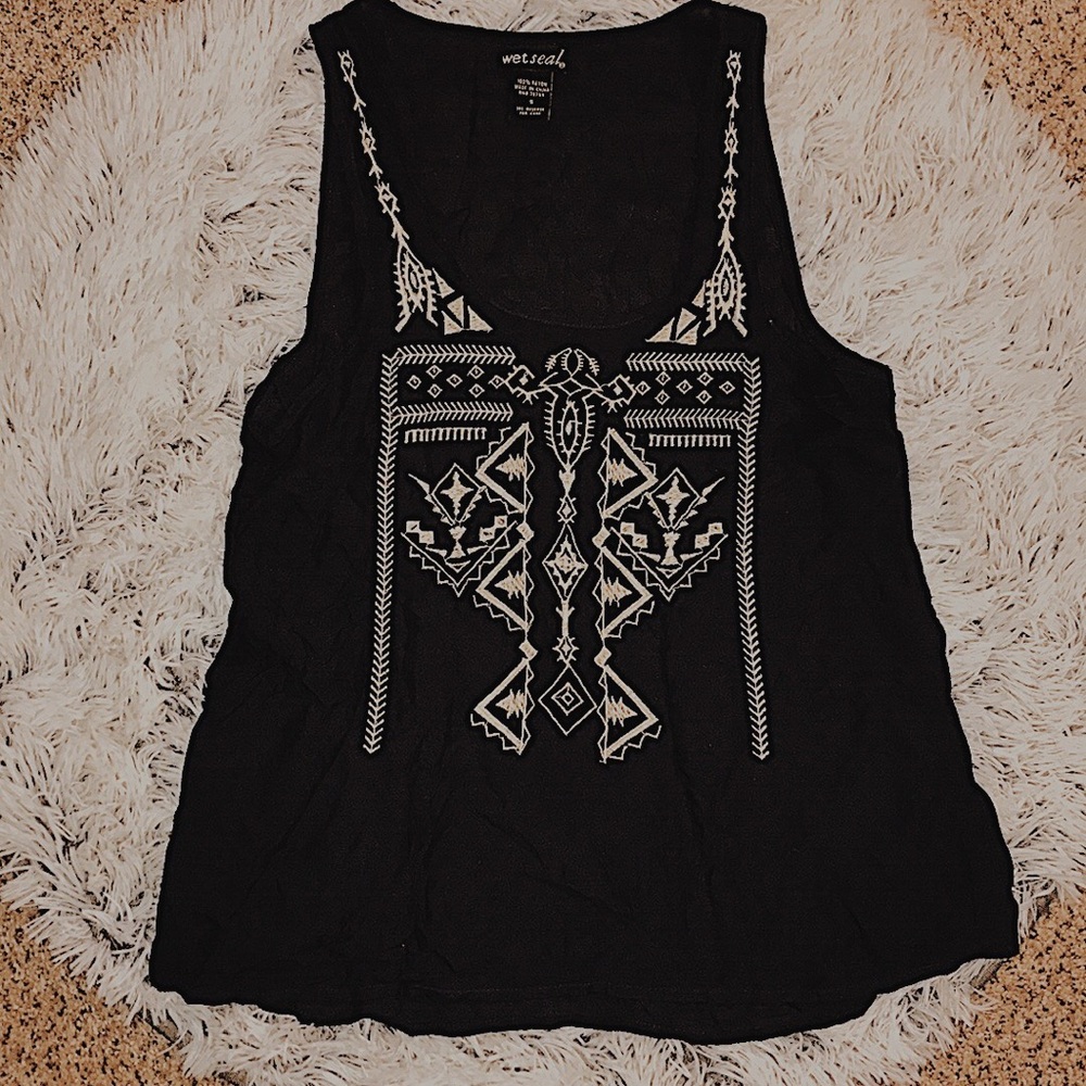 Graphic Navy Blue Top